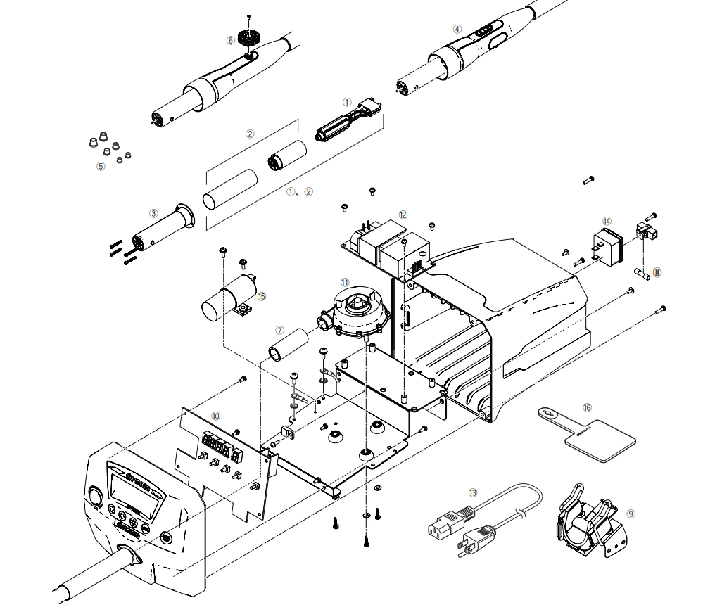 FR-810B Hot Air Station Spares and Replacement Parts