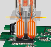 New type of nozzles for improvement of temperature characteristics